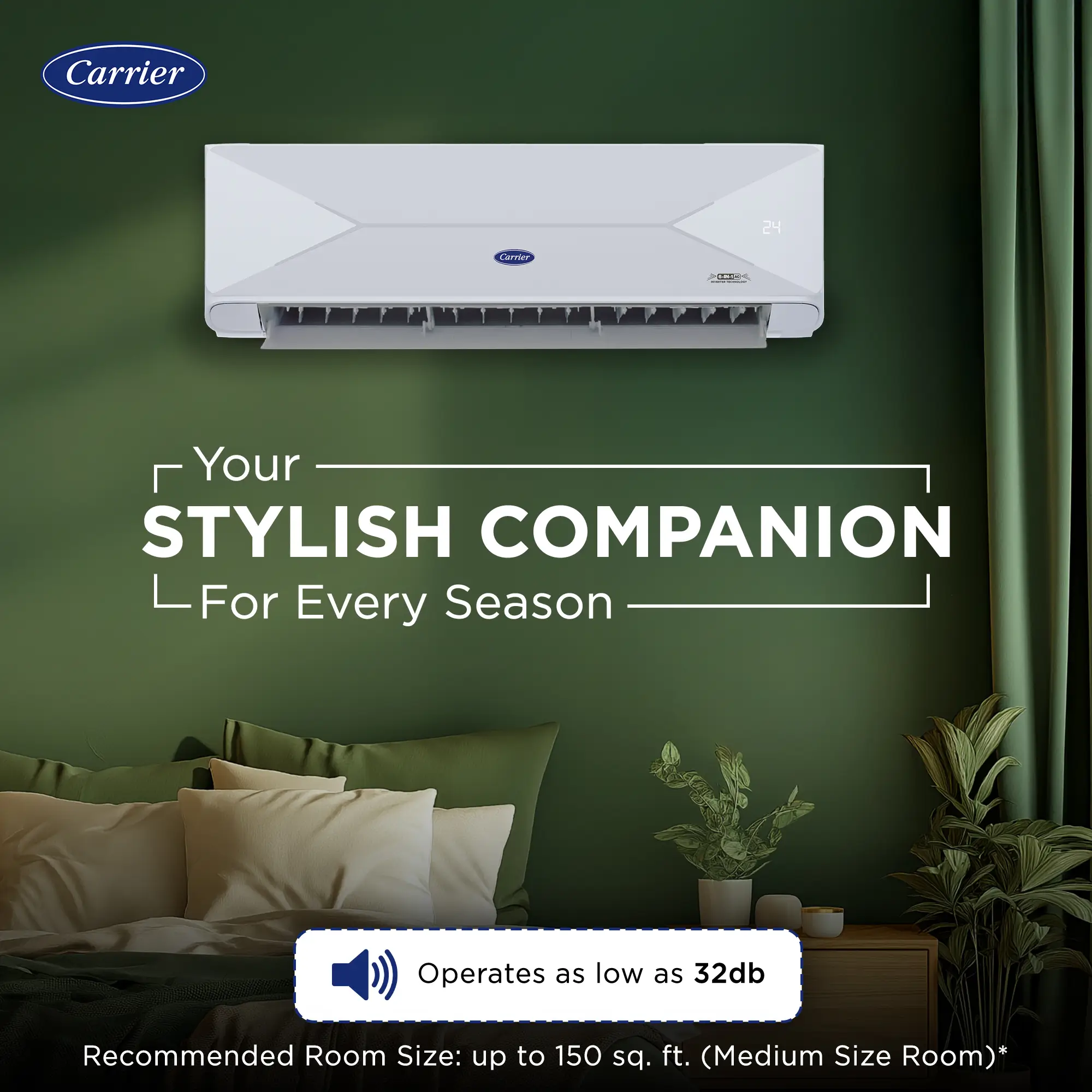 Carrier 1.5 ton 3 Star Inverter Split AC-19K XPERT EDGE FXi - Image 7