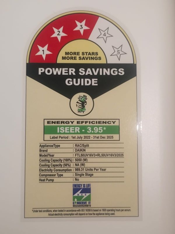 Daikin FTL50U 1.5 Ton 3 Star Fixed Speed Split AC - Image 13