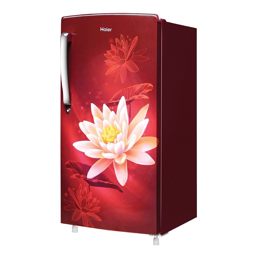 Haier 175 L, 2 Star, Red Lotus Finish Direct Cool Single Door Refrigerator - Image 3