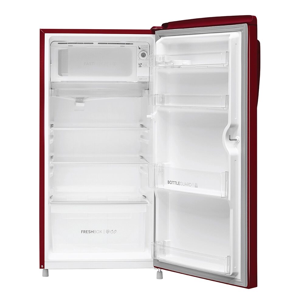 Haier 175 L, 2 Star, Red Lotus Finish Direct Cool Single Door Refrigerator - Image 4