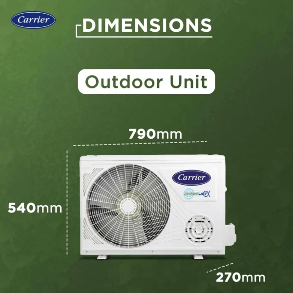 Carrier 12K Xcel Edge Fxi 1.0 Ton 3 Star Inverter Split Ac (R32) - Image 8