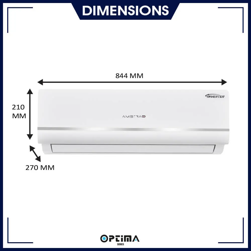 Amstrad Optima 1.0 Ton 3 Star Inverter Split Ac- (AMSi1231C) - Image 2