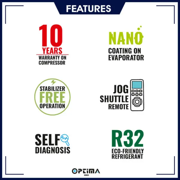 Amstrad Optima 1.0 Ton 3 Star Inverter Split Ac- (AMSi1231C) - Image 3