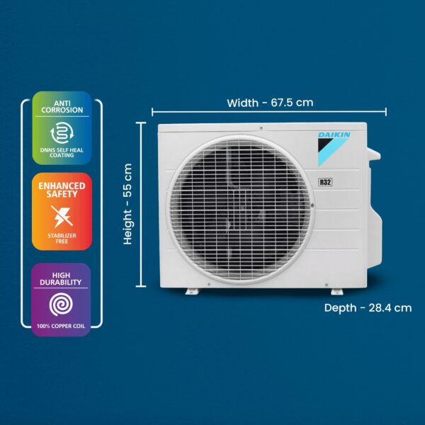Daikin FTL35U 1.0 Ton 3 Star Fixed Speed Split AC - Image 4