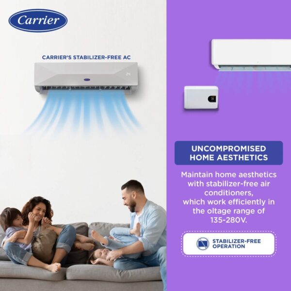 Carrier 12K Xtreme Edge Ex 1.0 Ton 3 Star non inverter Split A (R32)CAS12XE3R33F0 - Image 3