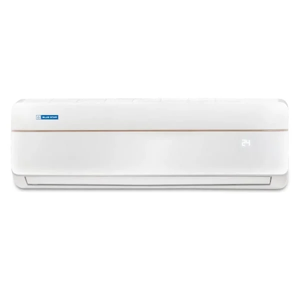 Energy-efficient Inverter AC mounted on a modern living room wall